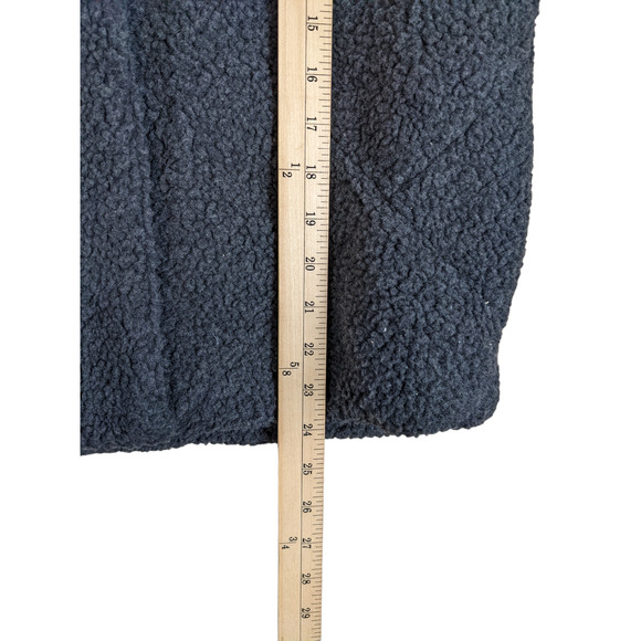 Universal Thread Quilted Sherpa Coat Jacket Hematite Gray XS Lined Zip Snap Warm - Picture 7 of 10